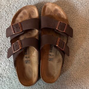 Birkenstock Arizona Two-Strap Sandals - Dark Brown